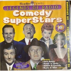 Vintage Radio Spirits Legends Of Radio Comedy Super Stars 10 Cassette Collection